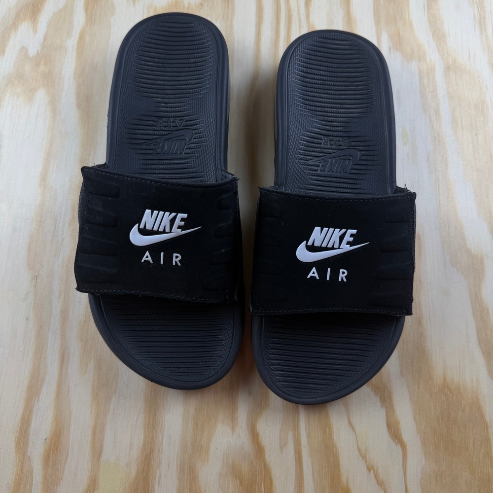 Nike Air Max 90 Slides Kids 6Y Black White Athletic Sandals CZ4665-003
